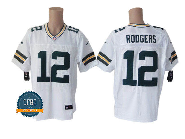 Aaron Rodgers, Green Bay Packers - Blanc Aaron Rodgers, Green Bay Packers - Blanc